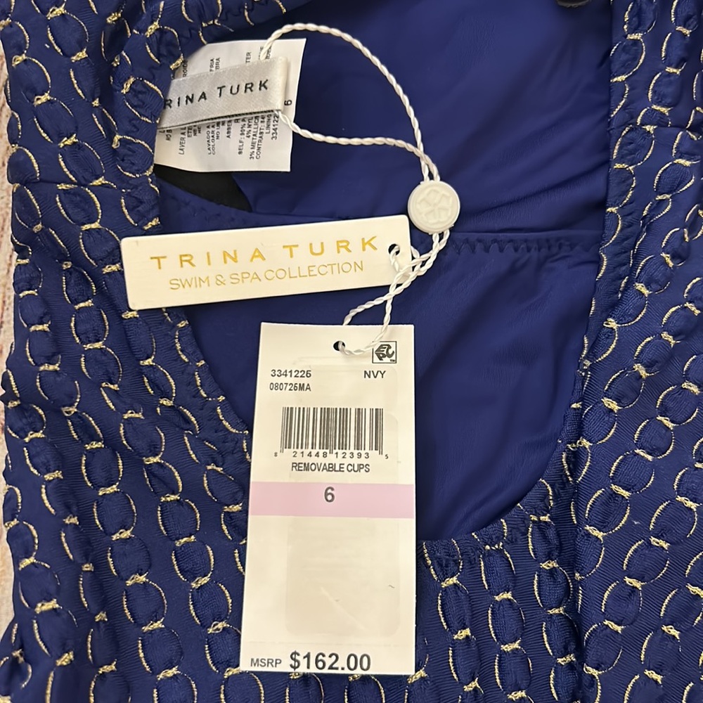 NWT TRINA TURK ADELINE
ASYMMETRICAL MAILLOT - Picture 10 of 10